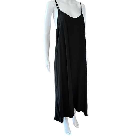 Wilt Double Strap Slip Midi Dress Women's Size XL Black USA Made Fairycore Y2K - Picture 5 of 16